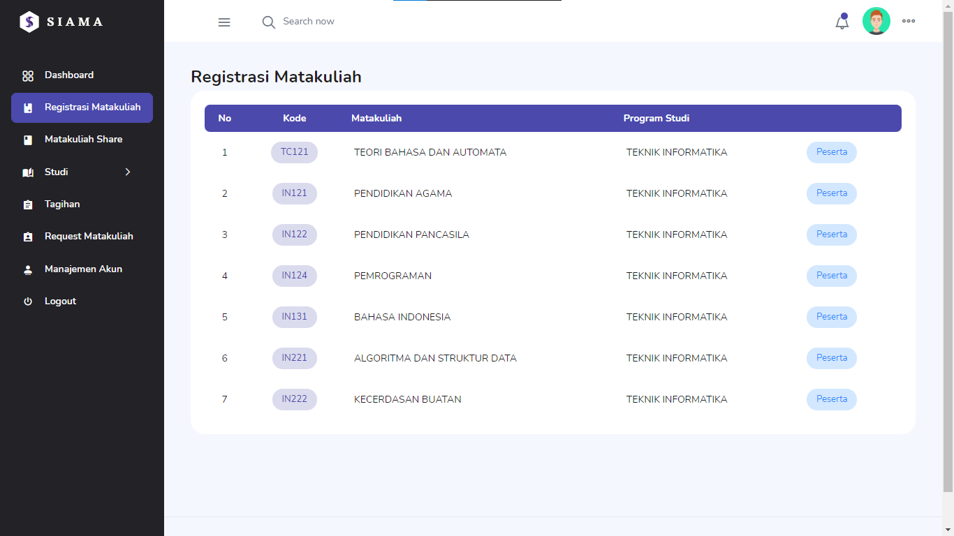 SIAMA - Academic Information System