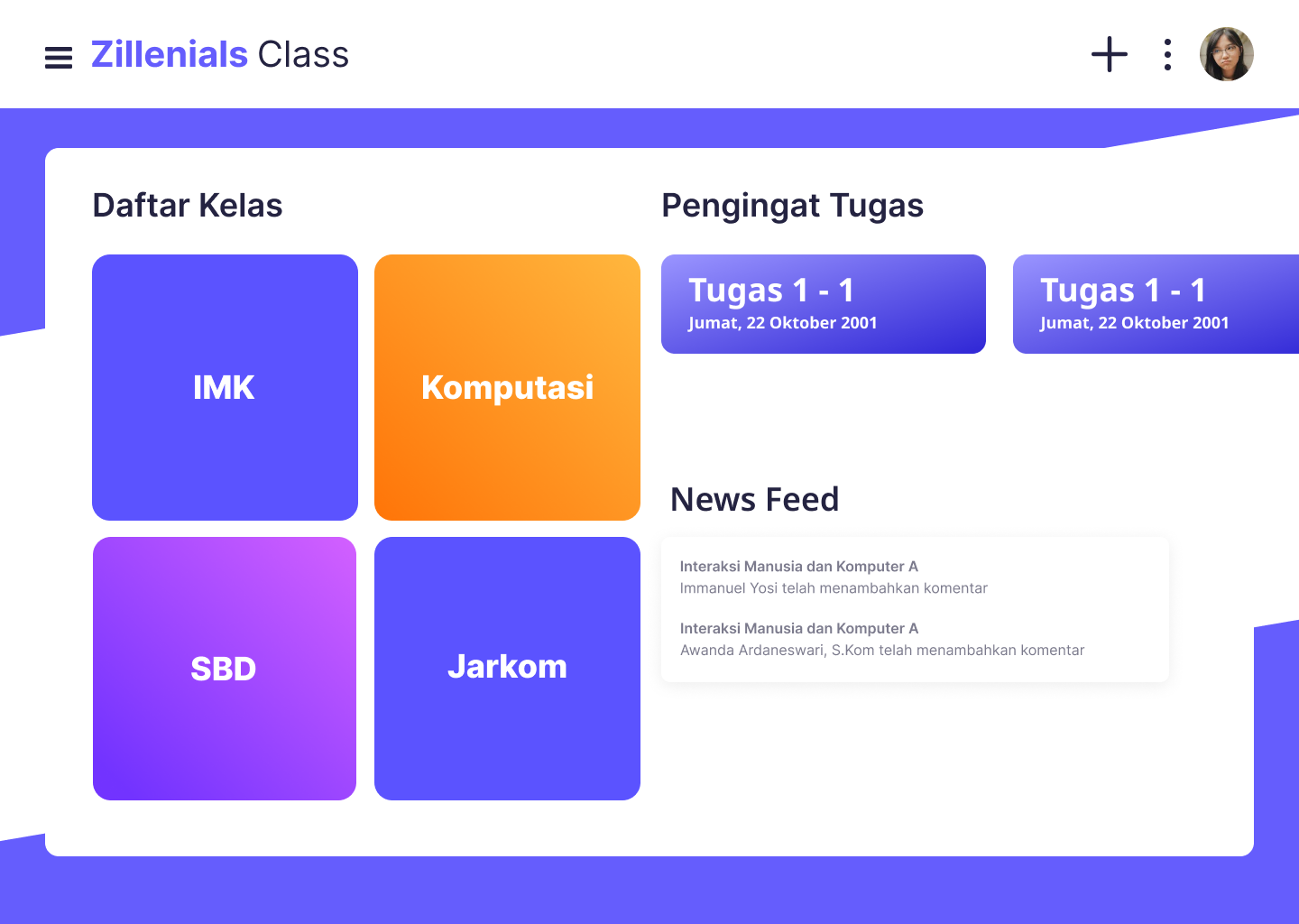Zillenials Class Web Design