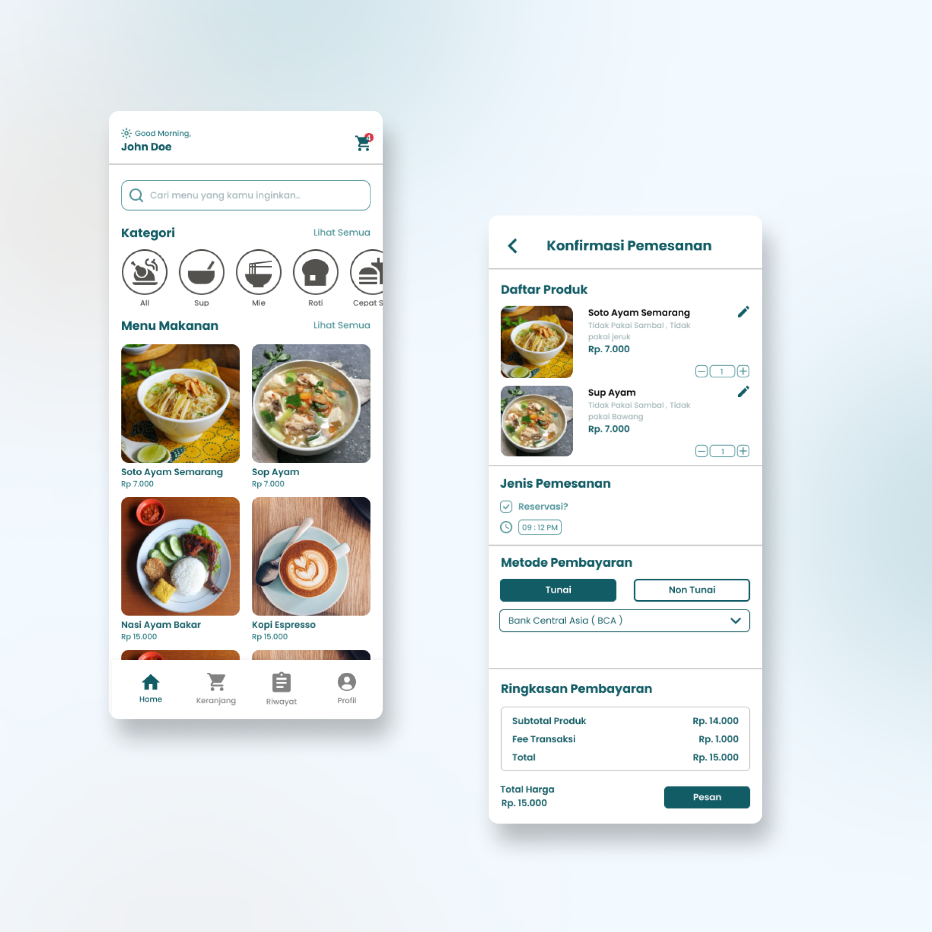 ECanteen Mobile Design
