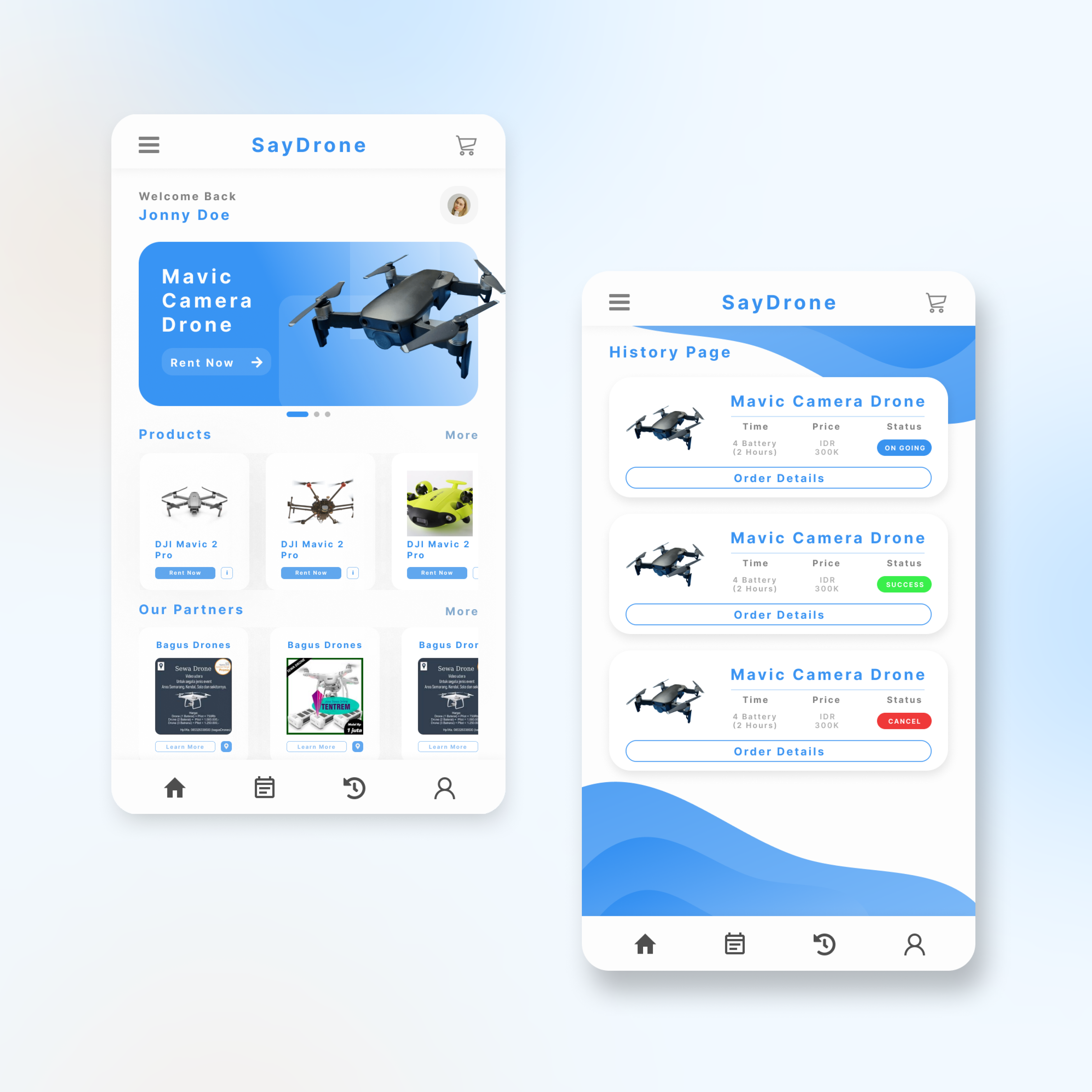 SayDrones - UI/UX Design Mobile