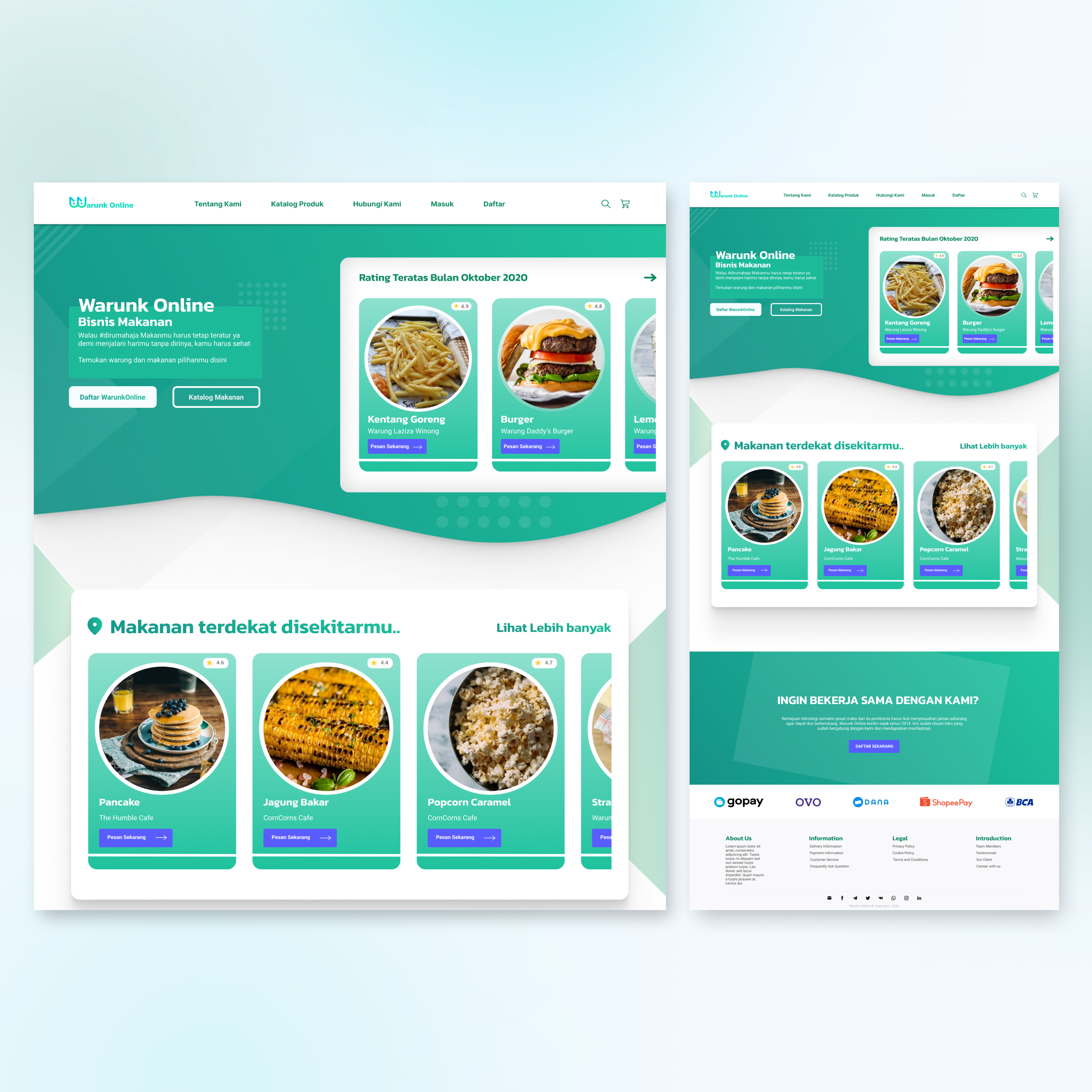 WarunkOnline - UI/UX Design Web