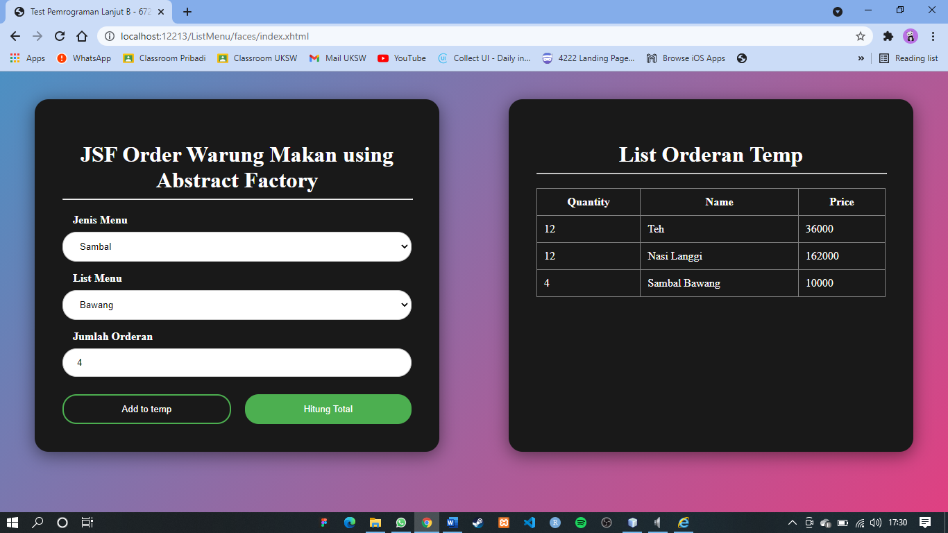 Build Simple Order App using Java Spring